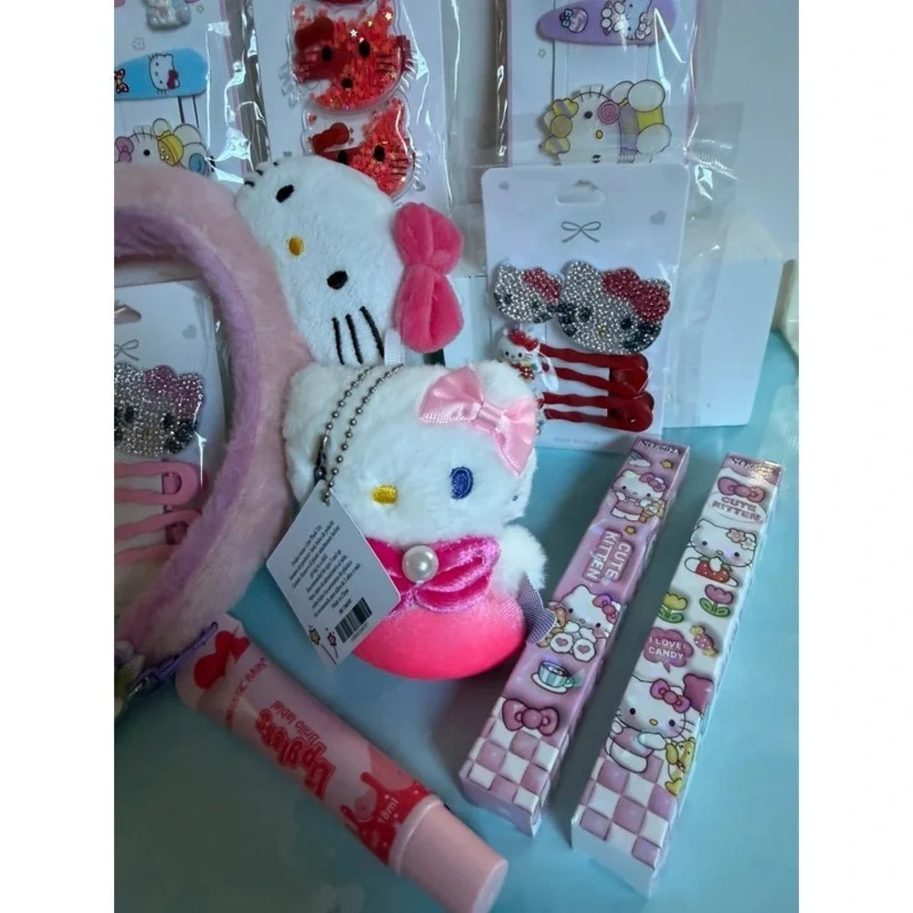 HUGE HELLO KITTY HAIR ACCESSORIES‎ CLIPS HEADBAND BUNDLE NEW